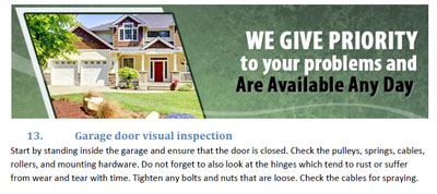 Tips - Garage Door Repair Woodland